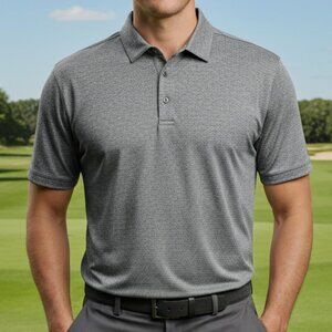 Callaway Golf Opti-Dri Men's Polo Shirt Size Large Gray Short Sleeve Performance